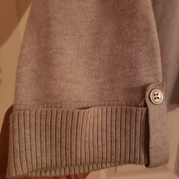 Women's 3/4" length sleeve open front cardigan - Picture 3 of 4